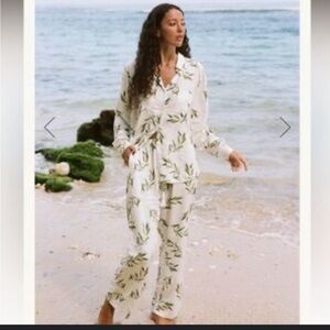 Leaf Print Women's Pajama Set Back in stock